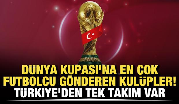 D&uuml;nya Kupası'na en &ccedil;ok futbolcu g&ouml;nderen kul&uuml;pler! T&uuml;rkiye'den tek takım var