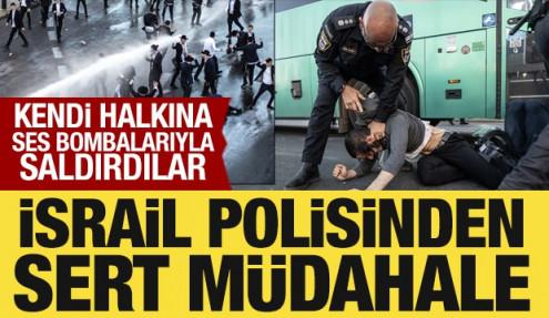 İsrail polisi, kendi halkına ses bombalarıyla saldırdı