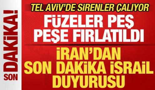 Kanlı saldırı sonrası İran'dan son dakika İsrail duyurusu! Füzeler peş peşe fırlatıldı