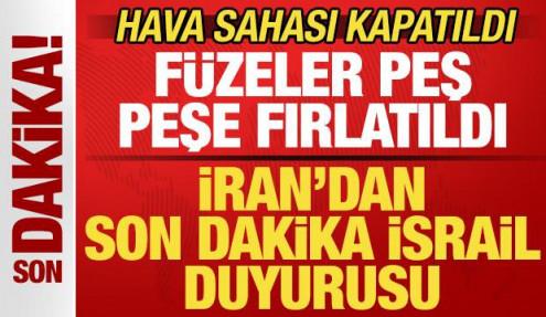 Kanlı saldırı sonrası İran'dan son dakika İsrail duyurusu! Füzeler peş peşe fırlatıldı
