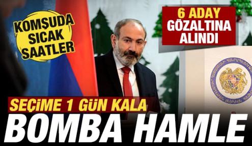 Komşuda sıcak saatler! Seçime 1 gün kala bomba hamle! 6 aday gözaltına alındı