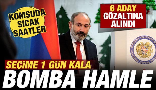 Komşuda sıcak saatler! Seçime 1 gün kala bomba hamle! 6 aday gözaltına alındı