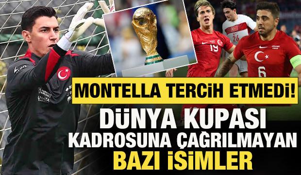 Montella tercih etmedi! D&uuml;nya Kupası kadrosuna &ccedil;ağrılmayan bazı isimler