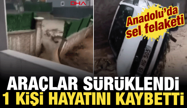 Niğde'de sel felaketi: 3 ara&ccedil; sulara kapıldı, 1 kişi &ouml;ld&uuml;