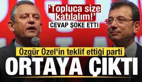 Özgür Özel'in teklif ettiği parti ortaya çıktı! Topluca size katılalım! Cevap şoke etti
