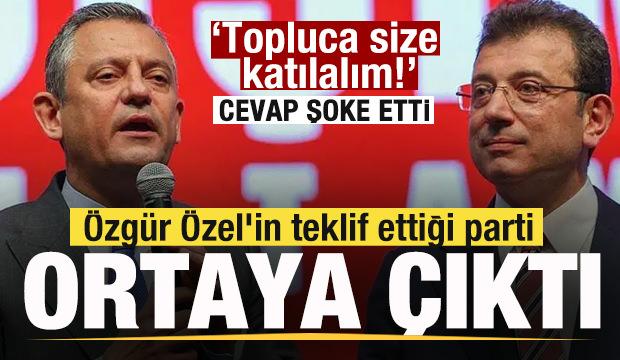 Özgür Özel'in teklif ettiği parti ortaya çıktı! Topluca size katılalım! Cevap şoke etti