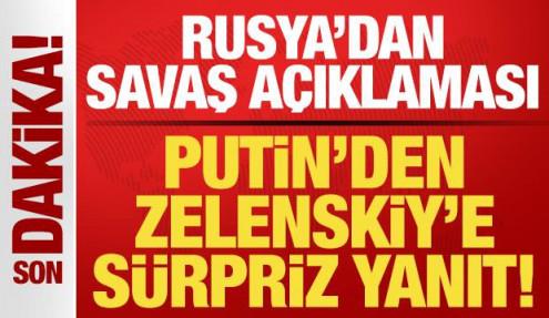 Rusya'dan son dakika açıklaması! Putin'den Zelenskiy'nin teklifine sürpriz yanıt!