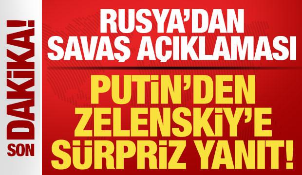 Rusya'dan son dakika açıklaması! Putin'den Zelenskiy'nin teklifine sürpriz yanıt!
