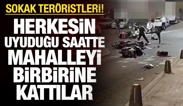 Sokak ter&ouml;ristleri: Herkesin uyuduğu saatte mahalleyi birbirine kattılar!