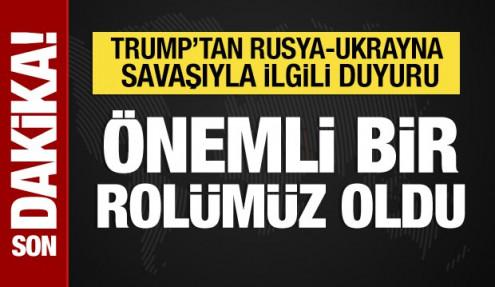 Trump'tan Rusya-Ukrayna savaşıyla ilgili açıklama