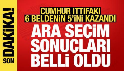 Üç ilde ara seçim heyecanı! Sonuçlar belli oldu