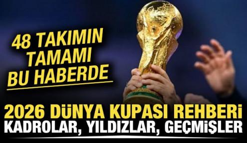 48 takım bu haberde! 2026 Dünya Kupası rehberi: Kadrolar, yıldızlar, geçmişler
