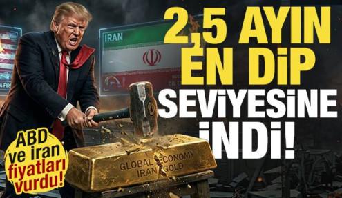ABD ve İran, altın fiyatlarını vurdu! Yatırımcı şokta: Son 2,5 ayın en dip seviyesinde!
