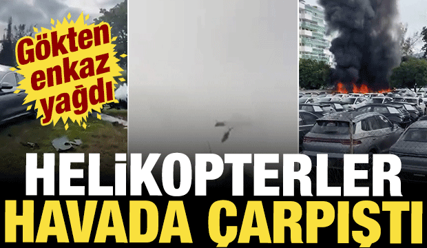 Brezilya'da havacılık faciası: İki helikopter havada çarpıştı
