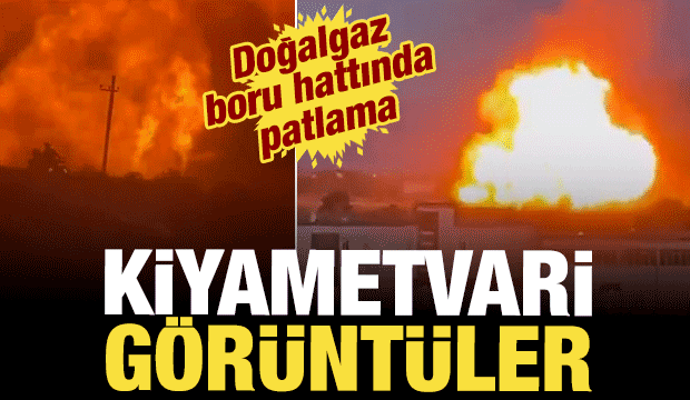 Dağıstan'dan kıyametvari sahneler: Doğalgaz boru hattı patladı