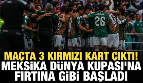 Dünya Kupası 3 kırmızı kartla başladı! Meksika, Güney Afrika'ya geçit vermedi