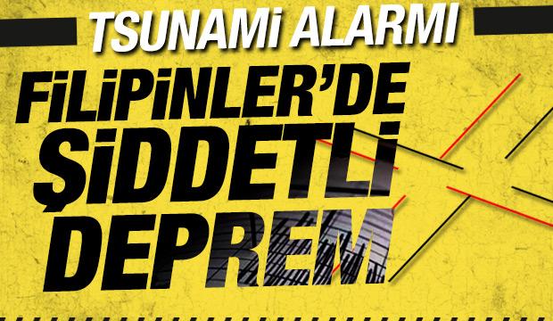 Filipinler'de 7,8 b&uuml;y&uuml;kl&uuml;ğ&uuml;nde şiddetli deprem! Tsunami uyarısı yapıldı
