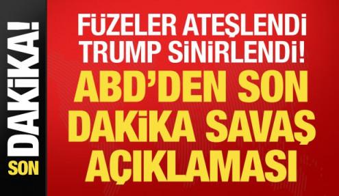 Füzeler ateşlendi, Trump sinirlendi: Derhal durun!