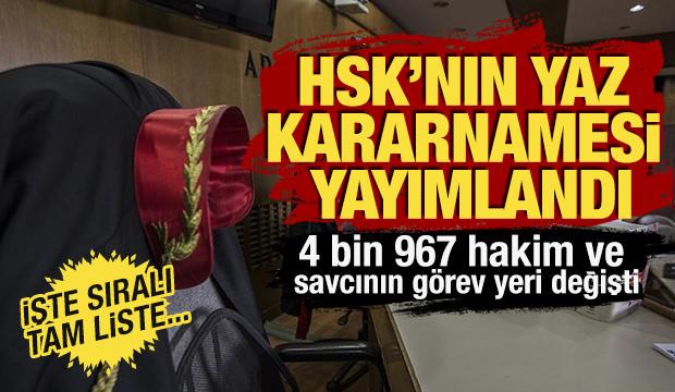 HSK'nin 2026 yılı Ana Kararnamesi tamamlandı! 33 ilin başsavcısı değişti