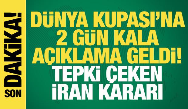 Dünya Kupası'na 2 gün kala İran’a şok! Biletler iptal edildi