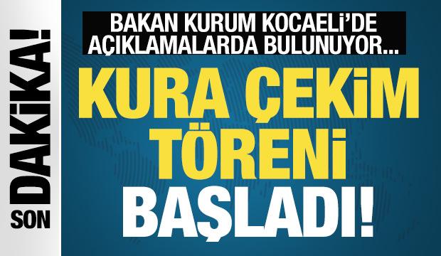 Kentsel D&ouml;n&uuml;ş&uuml;m Kura &Ccedil;ekim T&ouml;reni başladı! Bakan Kurum a&ccedil;ıklamalarda bulunuyor...