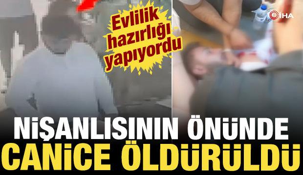Nişanlısının önünde bıçaklanarak canice öldürülen gencin görüntüleri ortaya çıktı