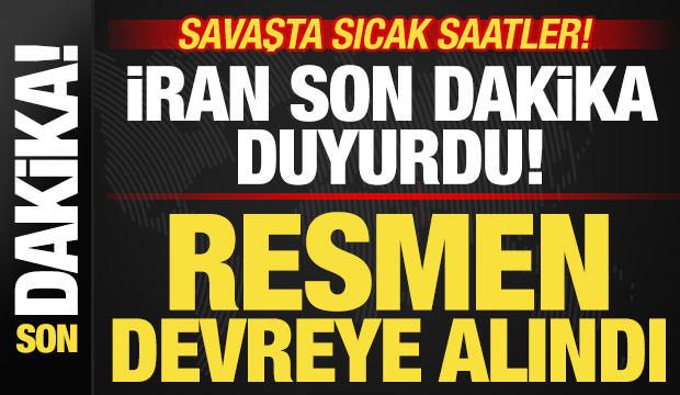 Savaşta sıcak saatler! İran son dakika duyurdu! HSS'ler devreye alındı
