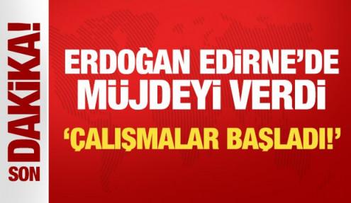Selimiye Camii yeniden ibadete açıldı: Erdoğan Edirne'de bir müjde daha verdi
