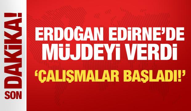 Selimiye Camii yeniden ibadete açıldı: Erdoğan Edirne'de bir müjde daha verdi