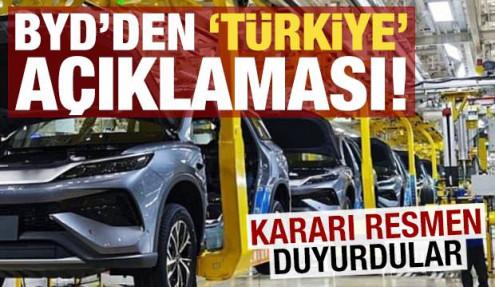 Son dakika haberi: BYD'den Türkiye açıklaması! Kararı resmen duyurdular...