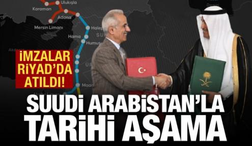 Türkiye ve Suudi Arabistan imzaları attı: Demiryolu bağlantısı kuruluyor