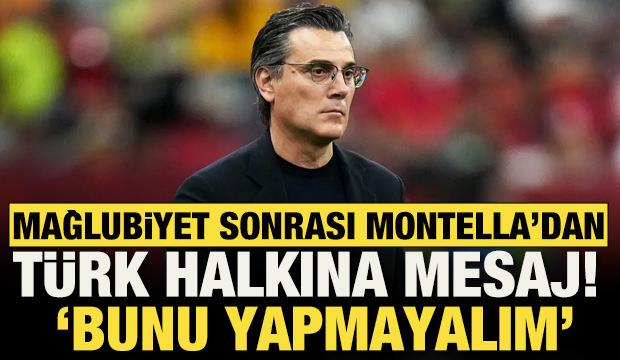 Vincenzo Montella'dan Avustralya ma&ccedil;ı sonrası T&uuml;rk halkına mesaj! 'Bunu yapmayalım'