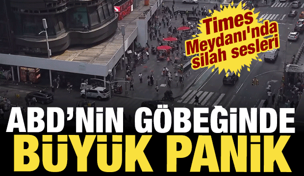 ABD'nin göbeğinde büyük panik: Times Meydanı'nda silah sesleri