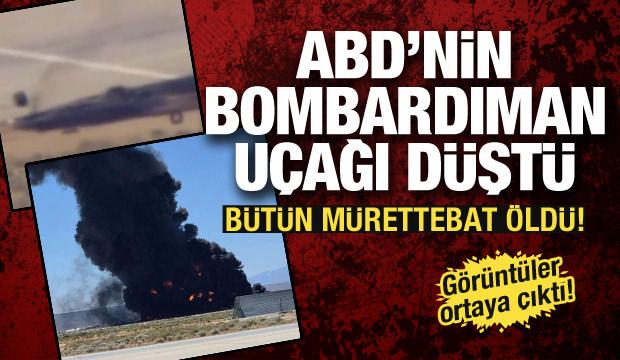 ABD&rsquo;ye ait B-52 bombardıman u&ccedil;ağı kazasının ardından &ccedil;ekilen yeni g&ouml;r&uuml;nt&uuml;ler ortaya &ccedil;ıktı