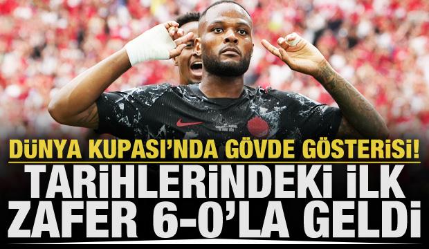 Dünya Kupası'nda gövde gösterisi! Tarihlerindeki ilk zafer 6-0'la geldi