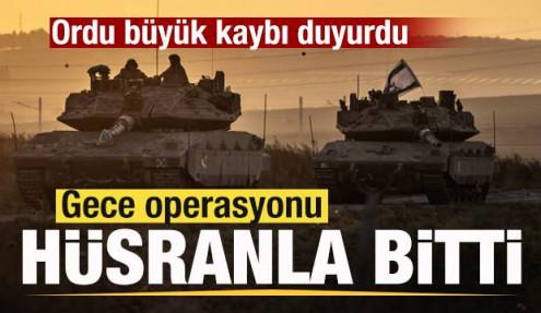 Gece operasyonu hüsranla sonuçlandı! İsrail ordusu büyük kaybı duyurdu! Üst düzey darbe