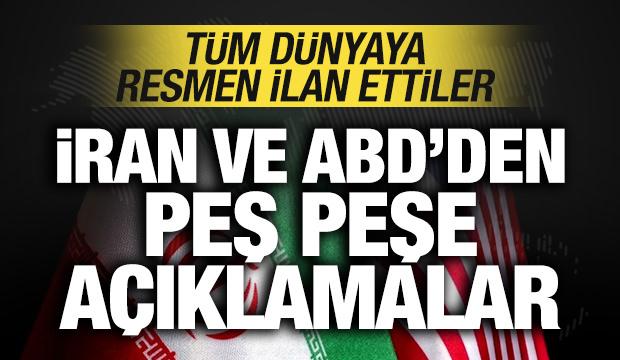 İran ve ABD'den peş peşe açıklamalar! Tüm dünyaya ilan ettiler! Anlaşma imzalandı