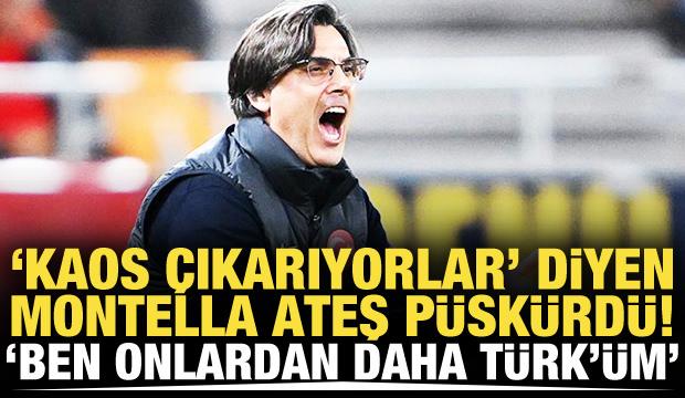 Montella 'Kaos &ccedil;ıkarıyorlar' diyerek ateş p&uuml;sk&uuml;rd&uuml;! 'Ben onlardan daha T&uuml;rk'&uuml;m'