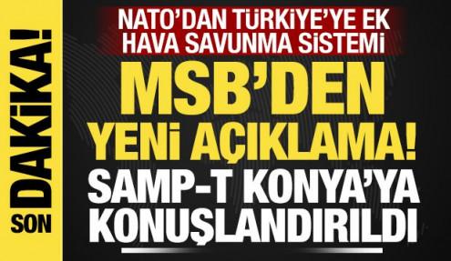 MSB'den Konya'da konuşlandırılan hava savunma sistemine ilişkin açıklama!