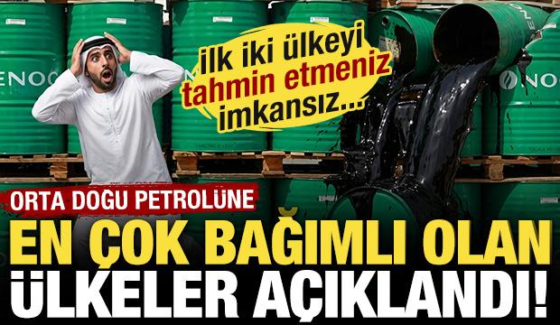 Orta Doğu petrol&uuml;ne en &ccedil;ok bağımlı olan &uuml;lkeler a&ccedil;ıklandı! İlk ikiyi tahmin etmek &ccedil;ok zor!