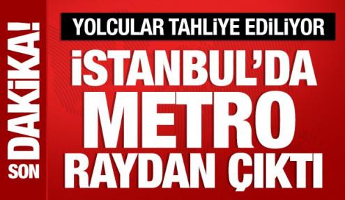 Sabiha Gökçen Havalimanı metrosu raydan çıktı