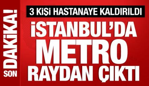 Sabiha Gökçen Havalimanı metrosu raydan çıktı: 3 kişi hastaneye kaldırıldı