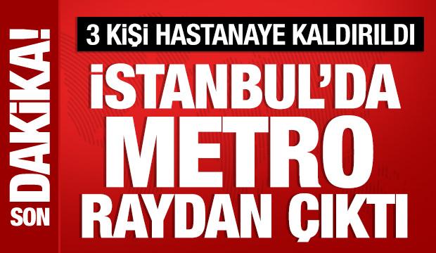 Sabiha Gökçen Havalimanı metrosu raydan çıktı: 3 kişi hastaneye kaldırıldı