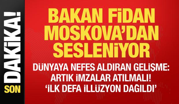 Son dakika: Bakan Fidan Lavrov ile görüştü! Rusya'da konuşuyor...