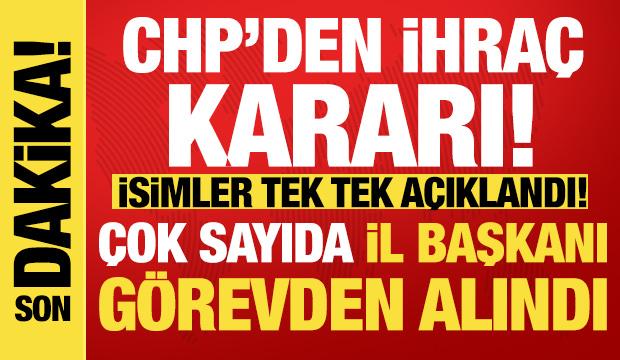 Son dakika: İhraç kararları açıklandı, CHP'de 8 il başkanı görevden alındı! 