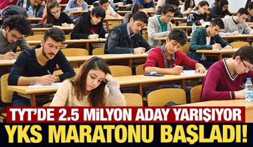 Son Dakika: YKS heyecanı başladı! 2.5 milyon üniversite adayı ter dökecek
