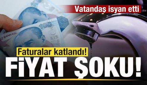 Suda fiyat şoku! Faturalar katlandı!