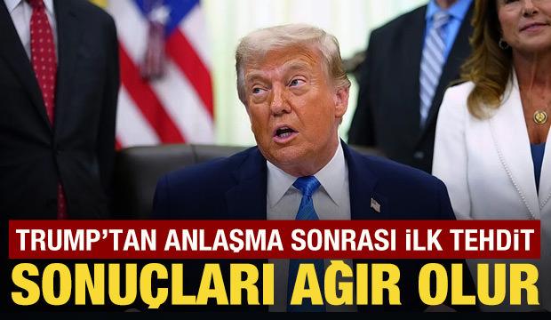 Trump, yine İran'ı tehdit etti: İnanılmaz sonuçlarla karşılaşırlar!