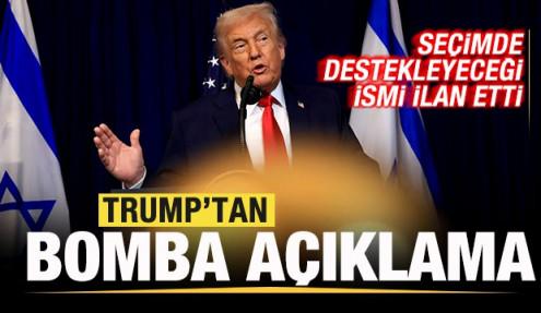 Trump'tan bomba açıklama: Seçimde destekleyeceği ismi ilan etti