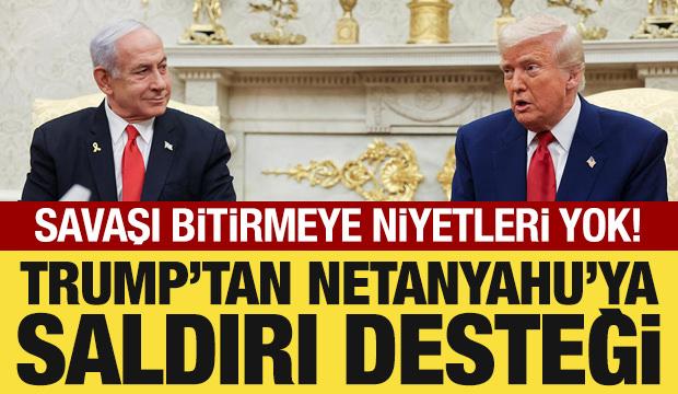 Trump'tan Netanyahu'ya 'k&uuml;&ccedil;&uuml;k &ccedil;aplı saldırı' desteği